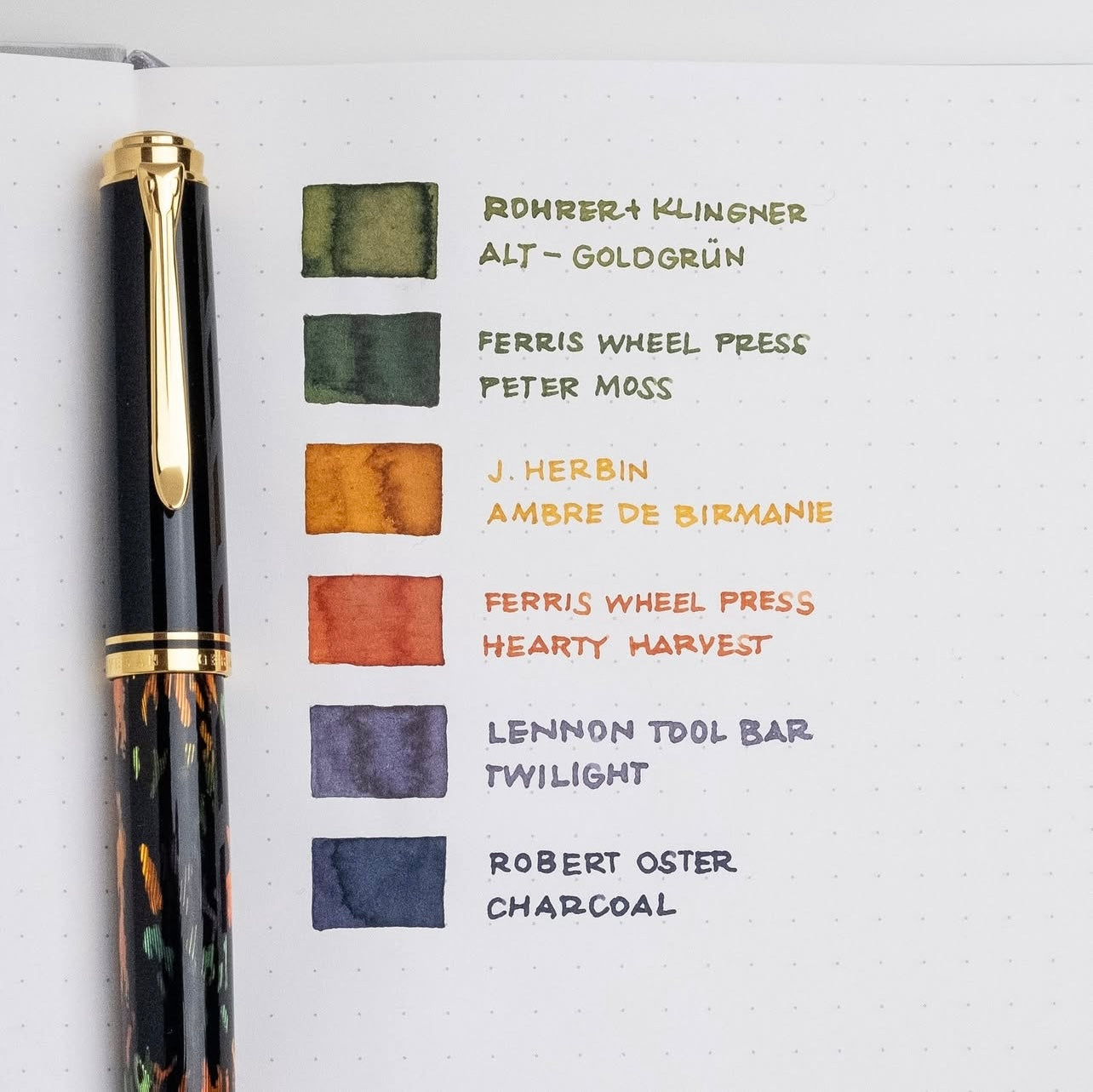 The Author - Tomoe River Paper, Fountain Pen Notebook - Black/Dot Grid