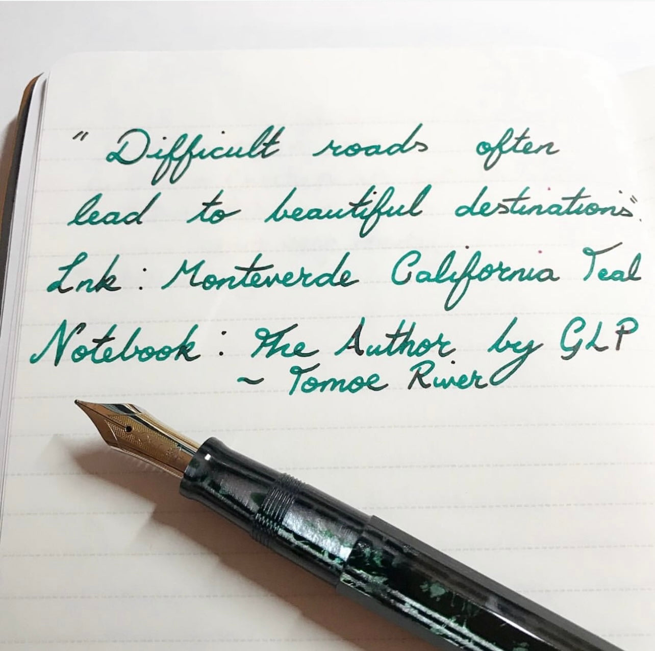 The Author Notebook – A5 slim - Forest Green (Lined)